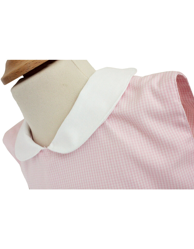 Tavolinchen Girls' Dress  „Vichy Karo“ – Classic Cotton Dress with Collar and Bow