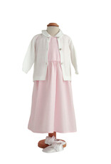 Tavolinchen Girls' Dress  „Vichy Karo“ – Classic Cotton Dress with Collar and Bow