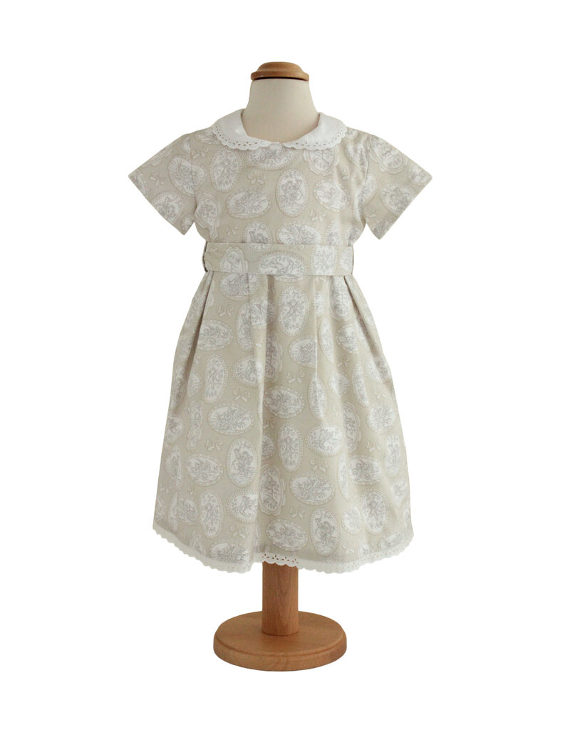 Tavolinchen Girls' Dress "Nostalgia" – Elegant Vintage Dress with Embroidered Collar