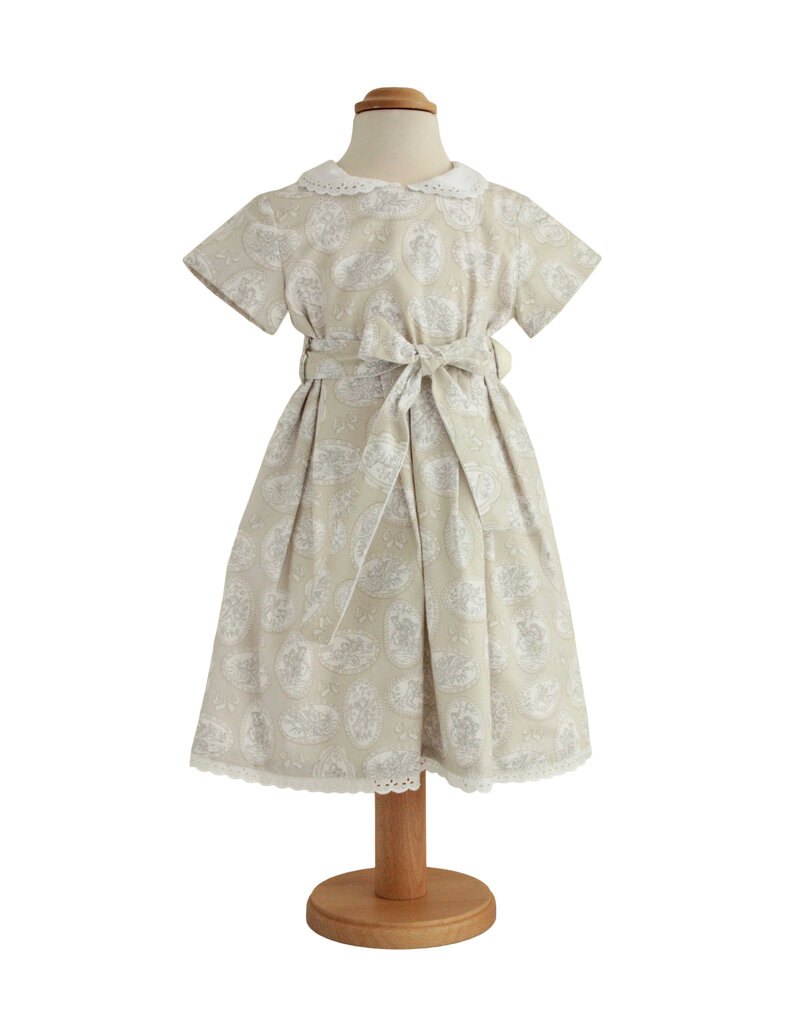 Tavolinchen Mädchenkleid "Nostalgie" – Elegantes Vintage-Kleid mit Stickkragen