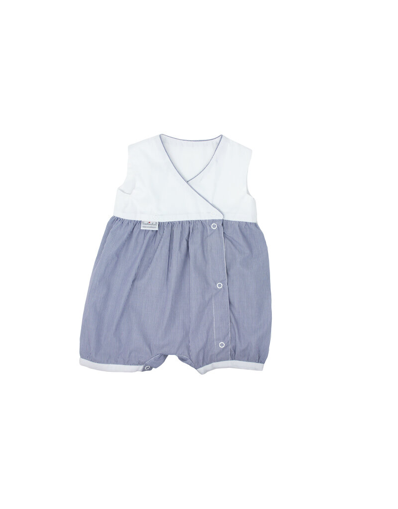 Tavolinchen Playsuit „Boluda Stripes“  – Summer Baby Romper with Practical Buttons
