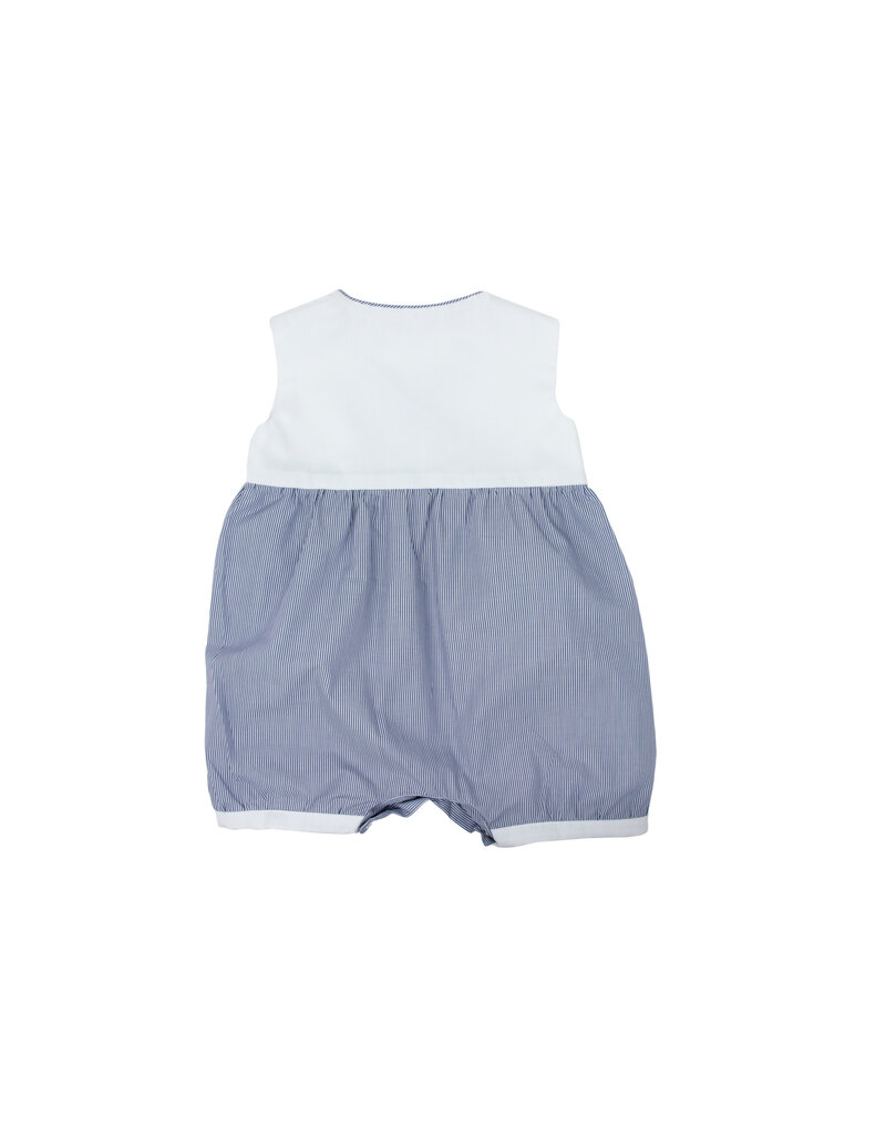Tavolinchen Playsuit „Boluda Stripes“  – Summer Baby Romper with Practical Buttons