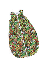 Tavolinchen Frottierschlafsack "Herald mit Freund" – Weicher Babyschlafsack mit buntem Hundemotiv für Frühling und Sommer