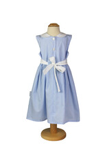 Tavolinchen Girls' Dress  „Vichy Karo“ – Classic Cotton Dress with Collar and Bow