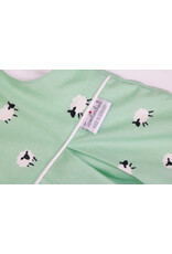 Tavolinchen Terry sleeping bag "Sheep" – Soft baby sleeping bag with sheep print in Alt Rose or Green