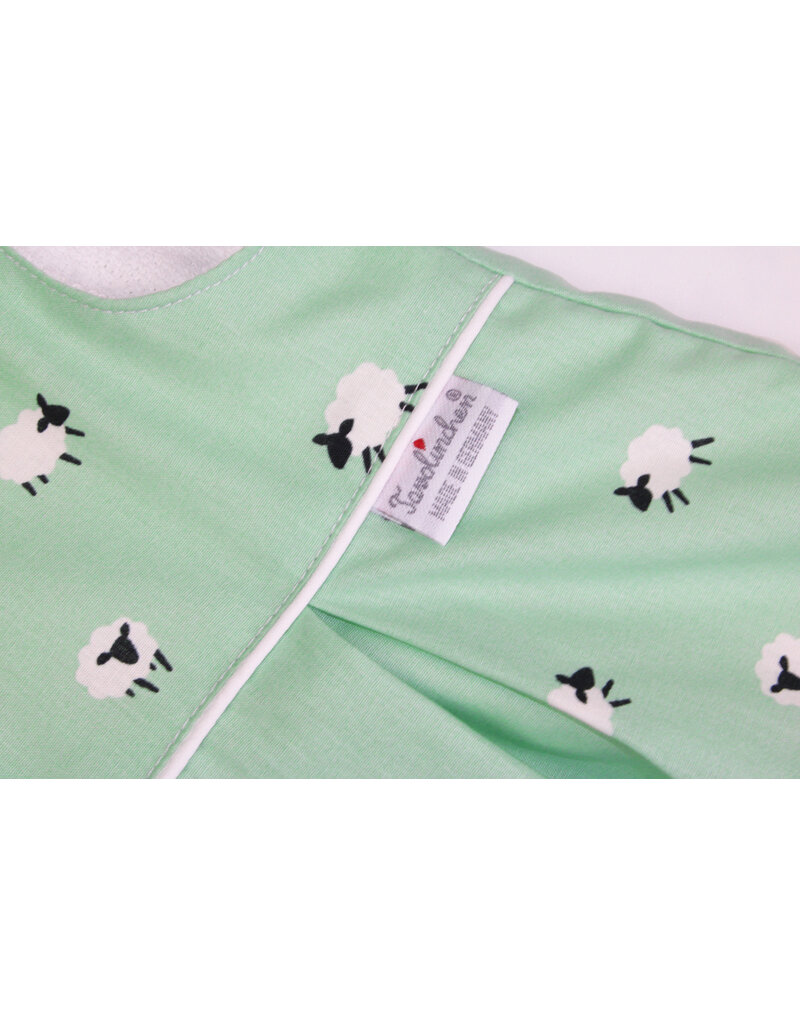 Tavolinchen Terry sleeping bag "Sheep" – Soft baby sleeping bag with sheep print in Alt Rose or Green