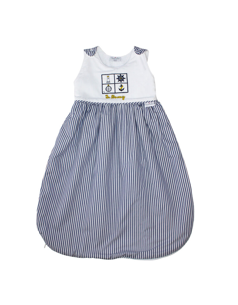 Tavolinchen Terry sleeping bag  "Maritime adventure" – baby sleep sack with nautical embroidery