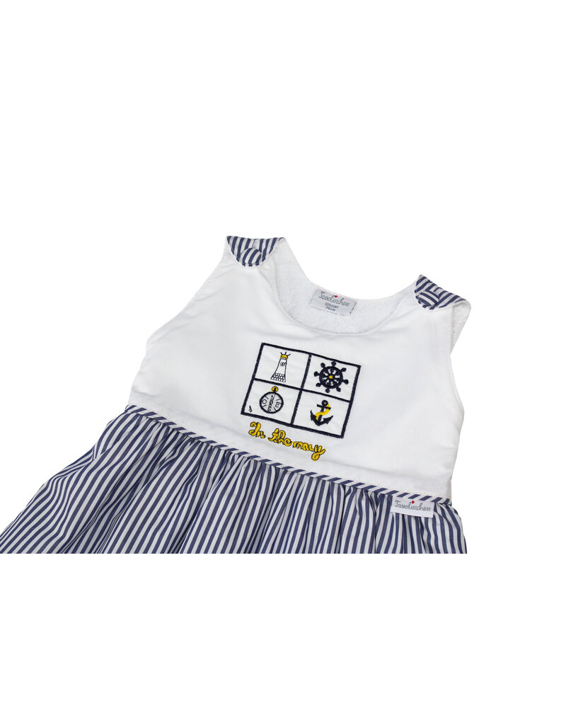 Tavolinchen Frottierschlafsack "Maritimes Abenteuer" – Baby-Schlafsack aus Baumwolle mit maritimer Stickerei