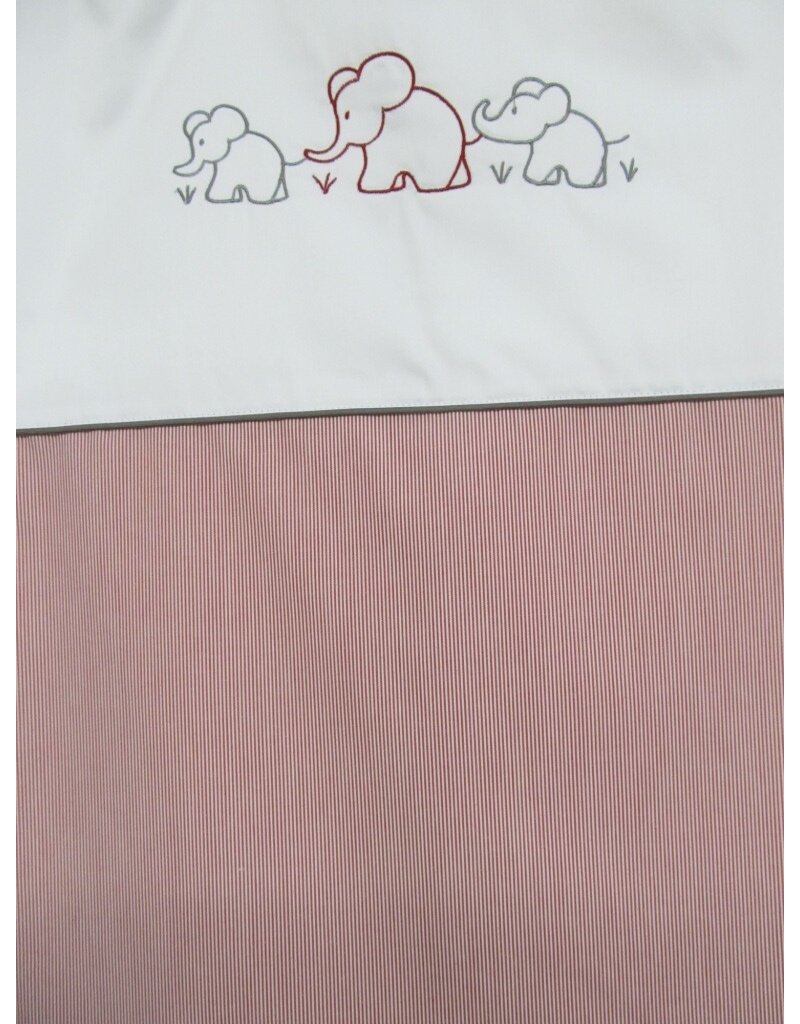 Tavolinchen Terry sleeping bag "Elephant family" – cotton baby sleep sack with delicate embroidery