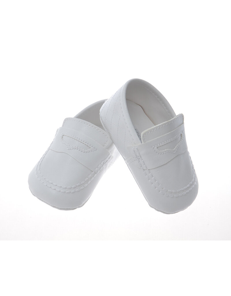 Babyschuhe im klassischen Loafer-Stil – elegant in Weiß
