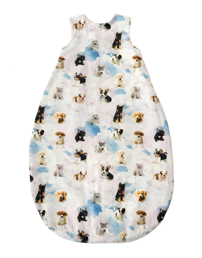 Tavolinchen Sleeping Little puppy friends« | Cuddly baby sleeping bag with playful puppy print