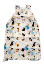 Tavolinchen Schlafsack »Kleine Welpenfreunde« | Kuscheliger Babyschlafsack mit verspieltem Hundewelpen-Motiv aus Daunenfüllungrint - Copy