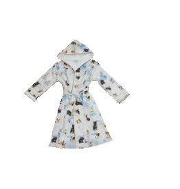 Tavolinchen Doubleface Bathrobe »Little puppy friends«