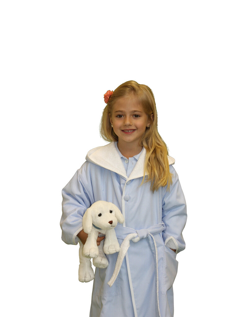 Tavolinchen Doubleface Bathrobe »VichyKaro« | Classic hooded bathrobe made of cotton for kids and petite women