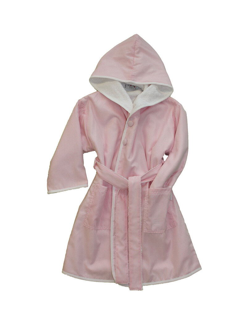 Tavolinchen Doubleface Bathrobe »VichyKaro« | Classic hooded bathrobe made of cotton for kids and petite women