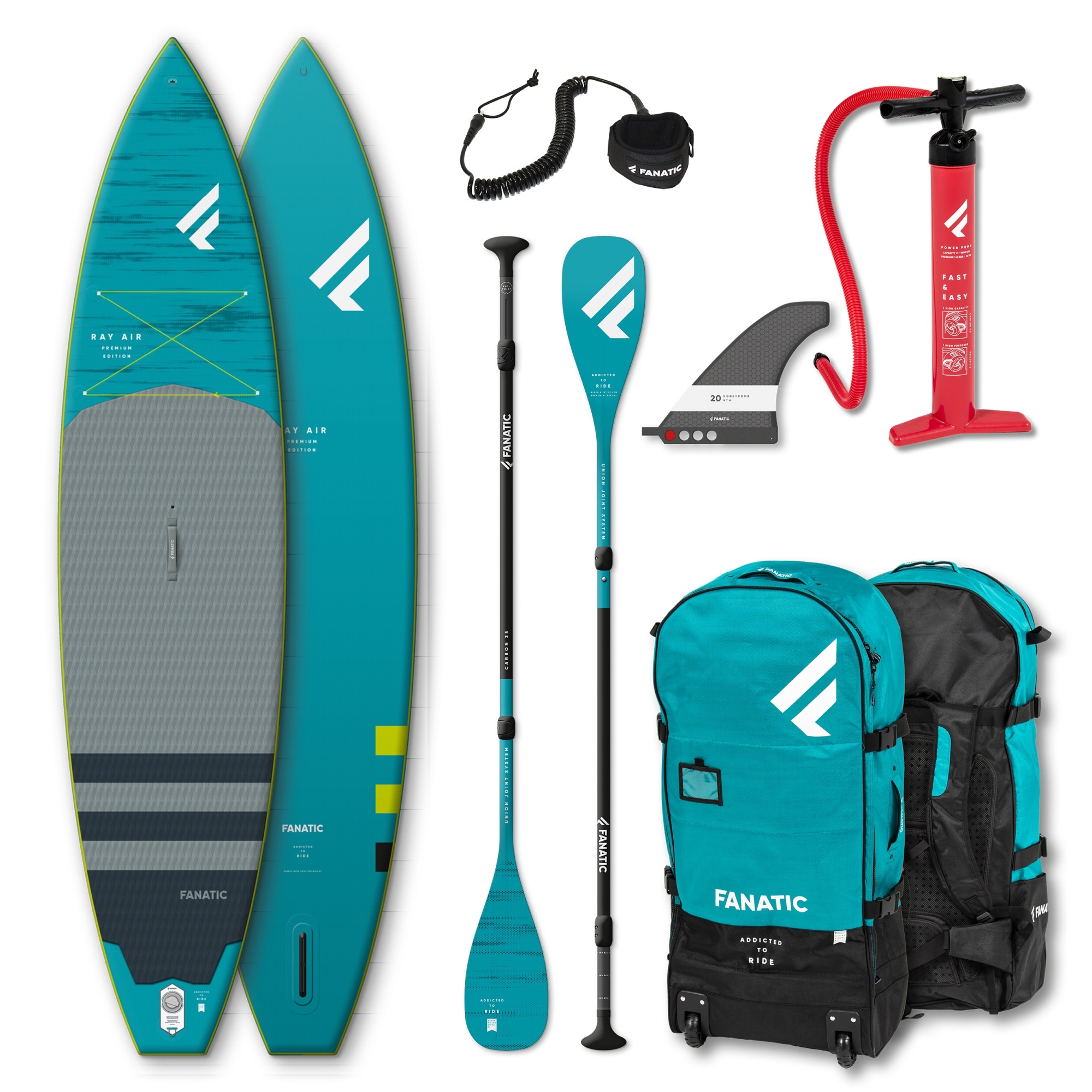 Fanatic Fanatic Ray Air Premium 12'6" x 32" complete package