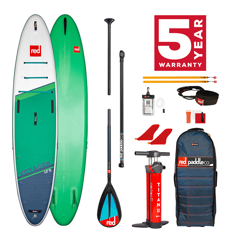 Red Paddle Co Red Paddle 12'6" x 32" Voyager SUP-pakket 2021