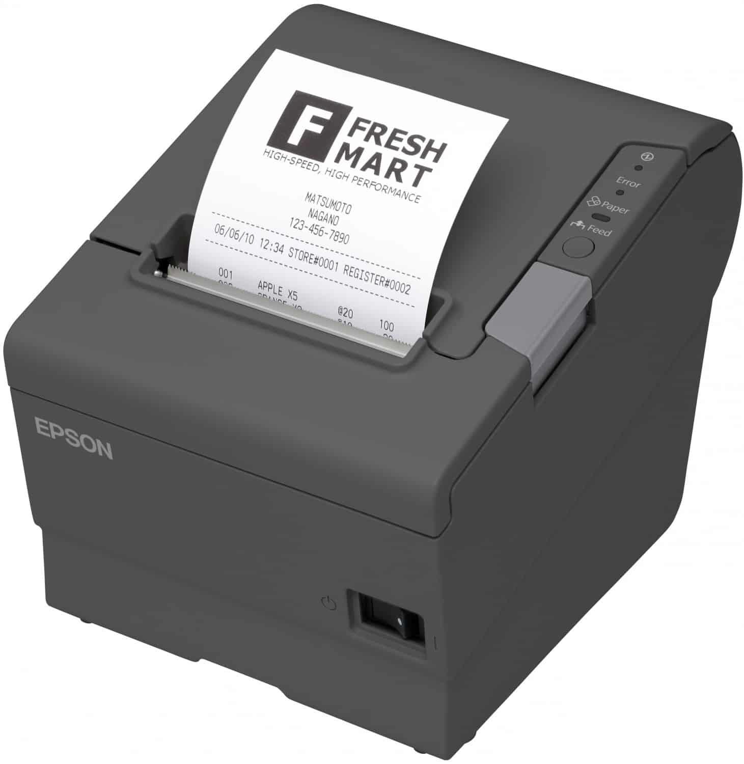 Epson Epson TM-T88VI, USB, RS232, Ethernet, ePOS, zwart