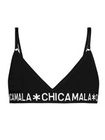 Muchachomalo Triangle top Solid basis - zwart