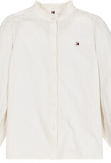 Tommy Hilfiger Ladder Lace Frill Shirt KG0KG07620YBH - Ancient White