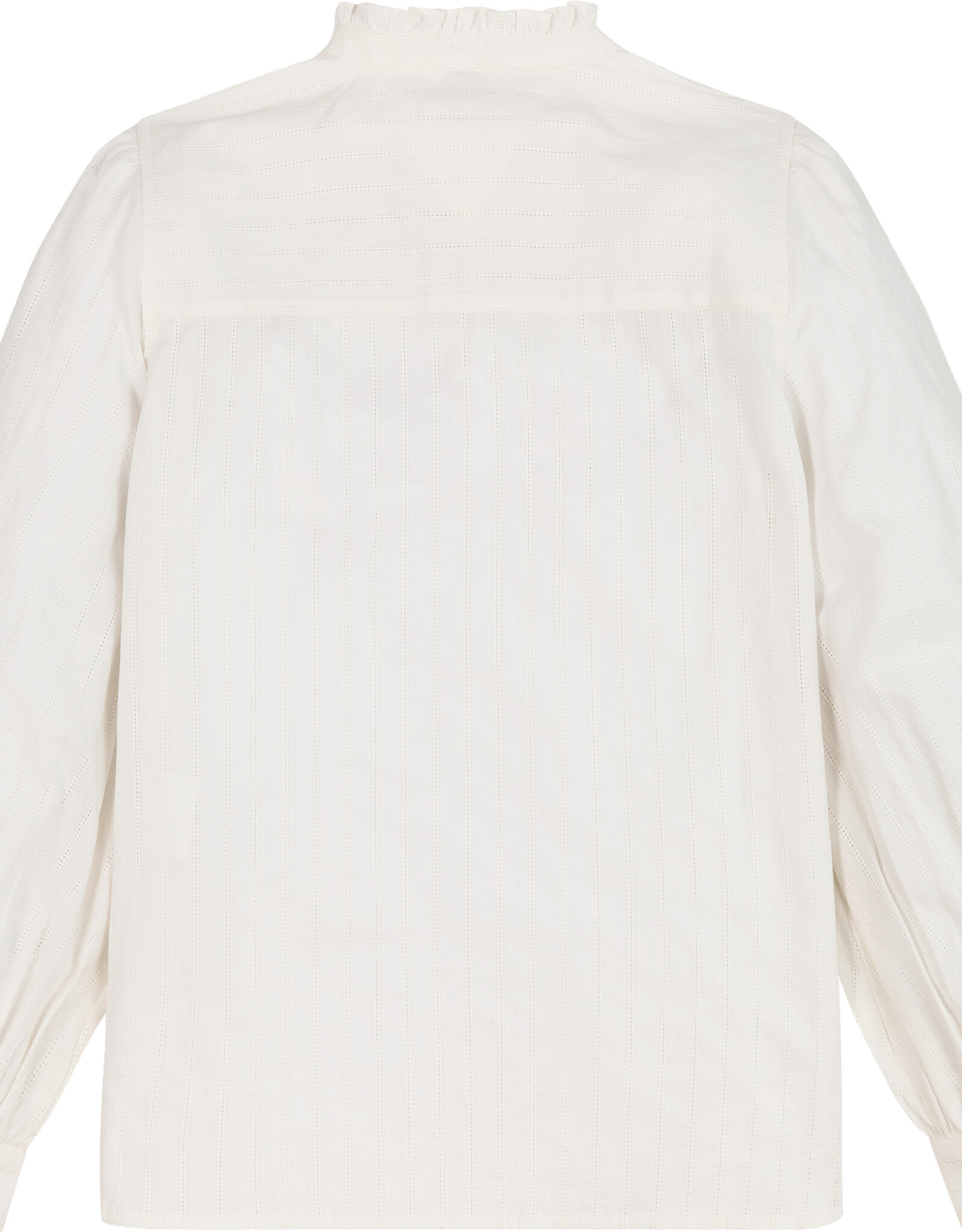 Tommy Hilfiger Ladder Lace Frill Shirt KG0KG07620YBH - Ancient White