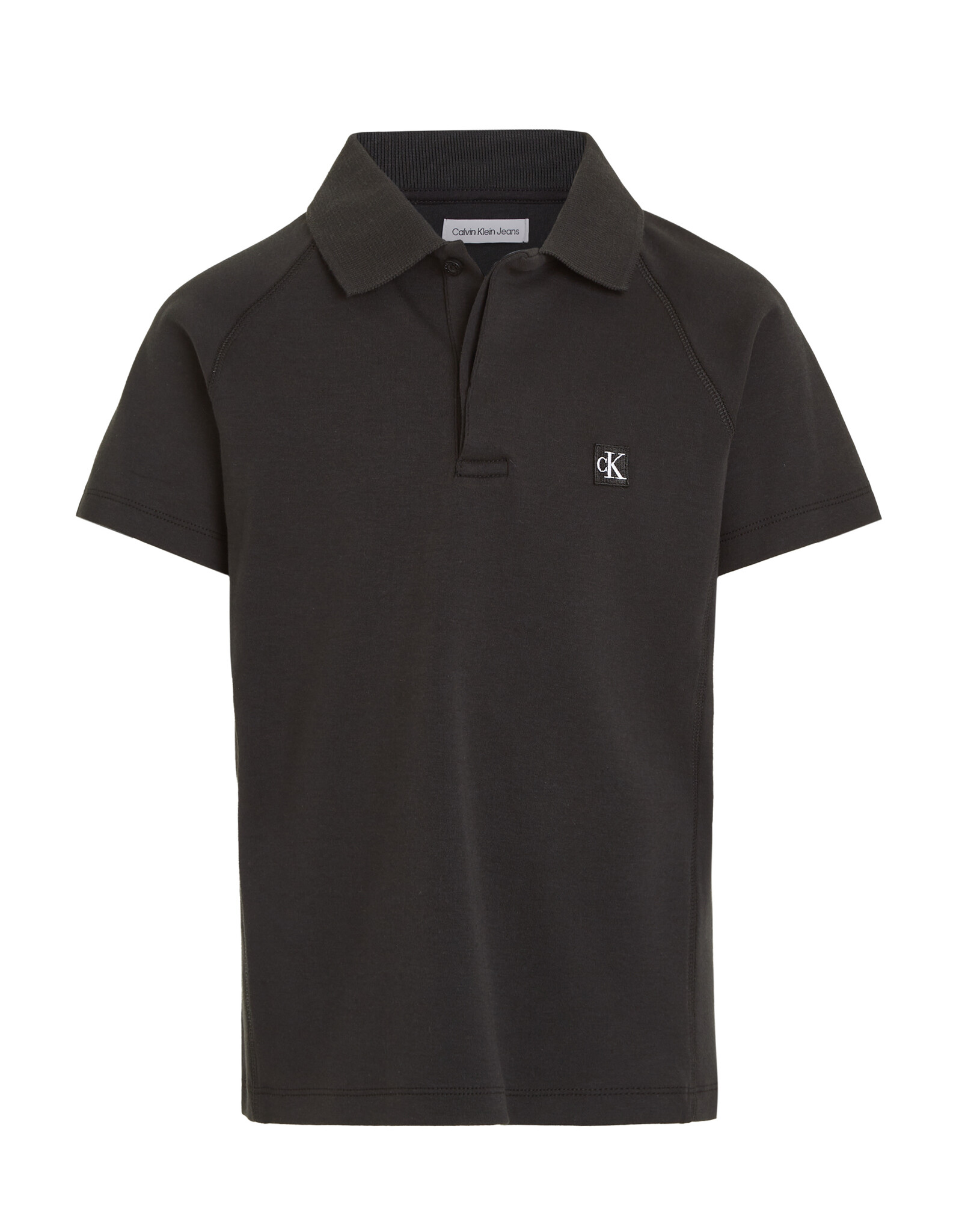 Calvin Klein Polo IB0IB01968BEH - SOFT JERSEY CEREMONY POLO - zwart