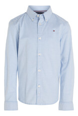 Tommy Hilfiger Overhemd KB0KB087290A5 - FLEX ITHACA SHIRT - blauw/wit