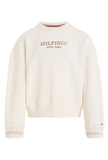 Tommy Hilfiger Sweater KG0KG07722AEF - MONOTYPE FOIL CREW - zand