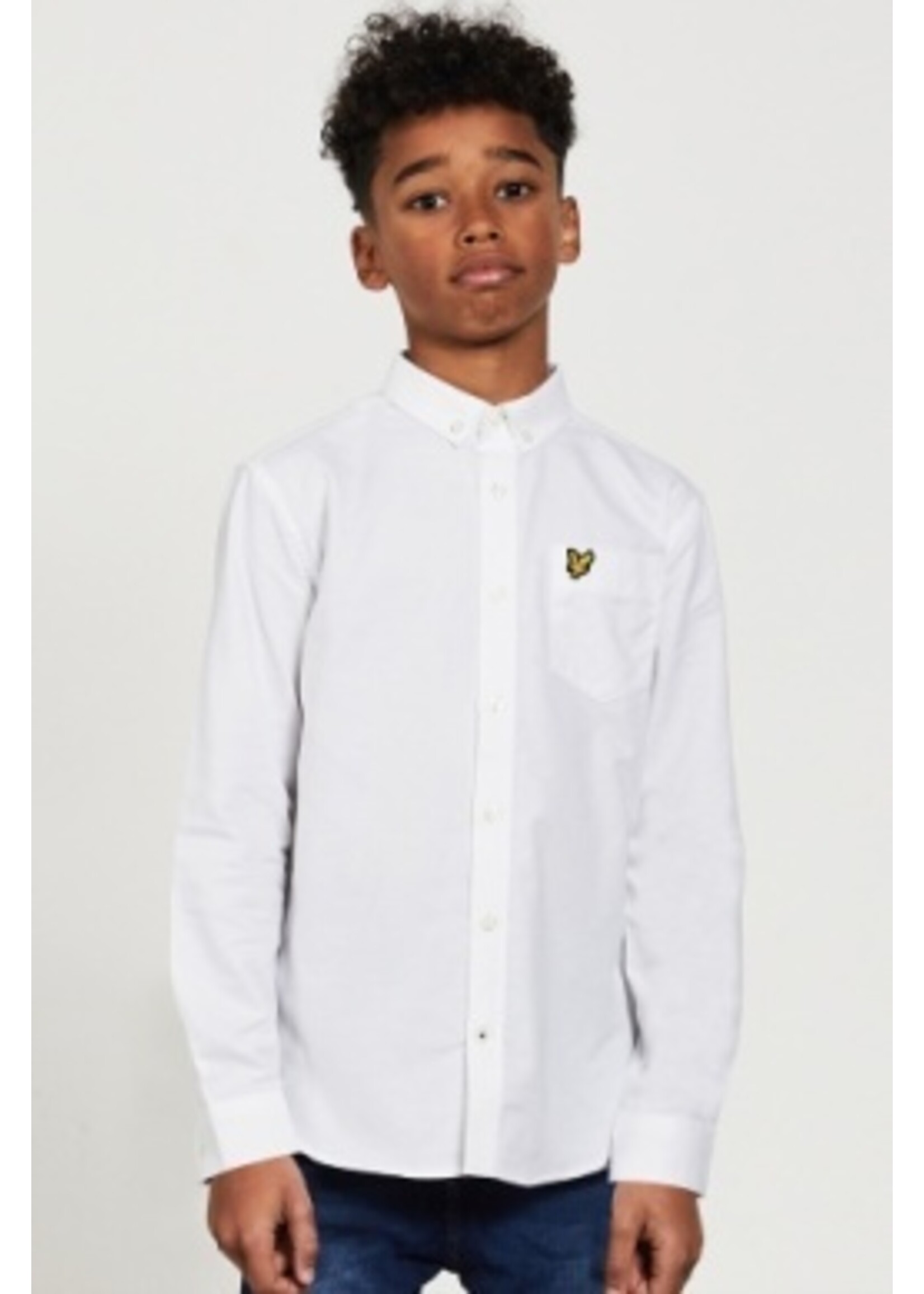 Lyle & Scott Overhemd Oxford - wit