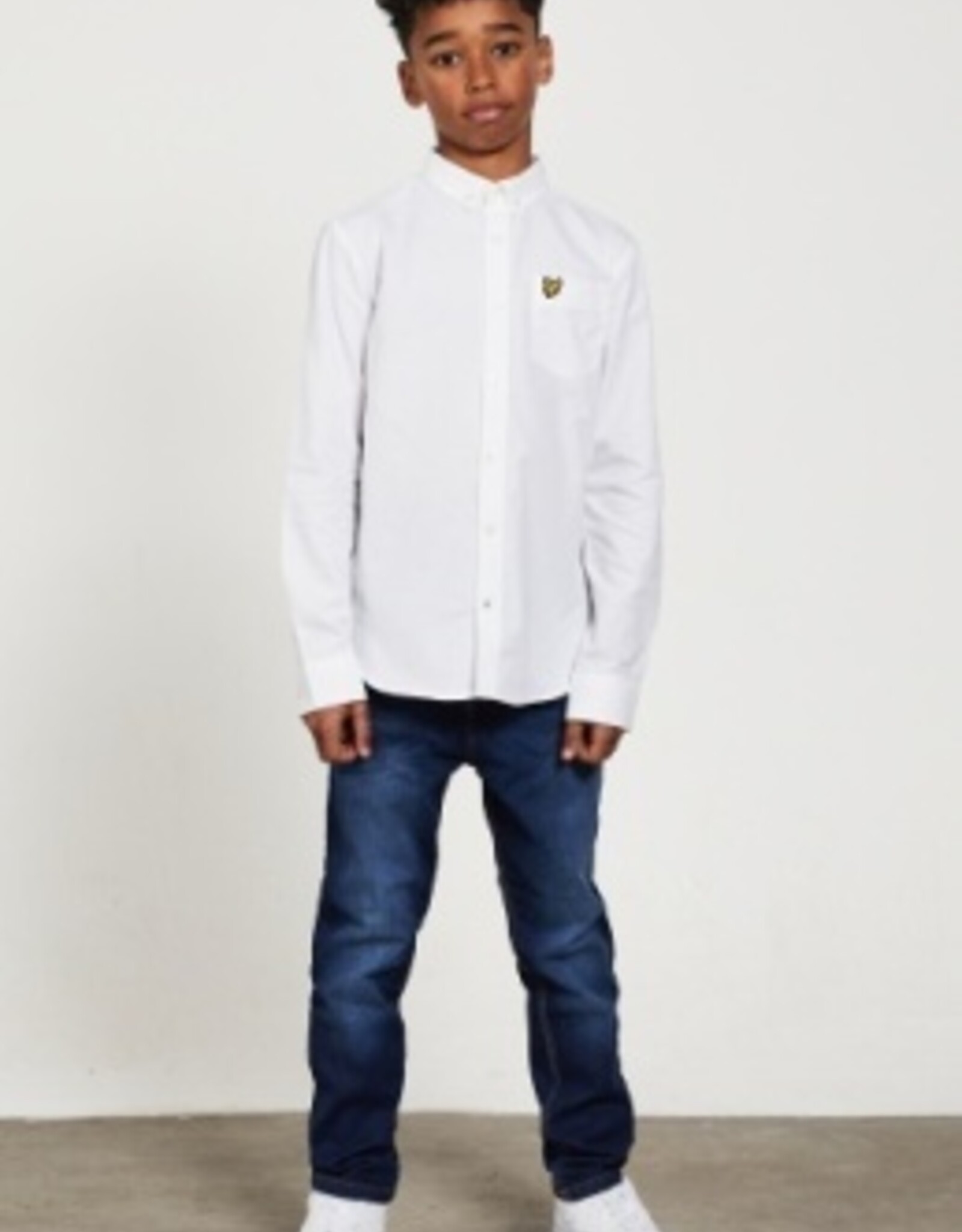 Lyle & Scott Overhemd Oxford - wit