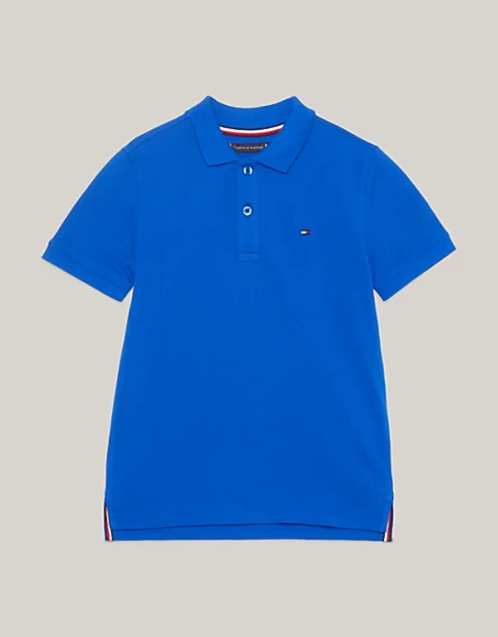 Tommy Hilfiger Polo KB0KB09103C66 - FLAG POLO - kobalt blauw