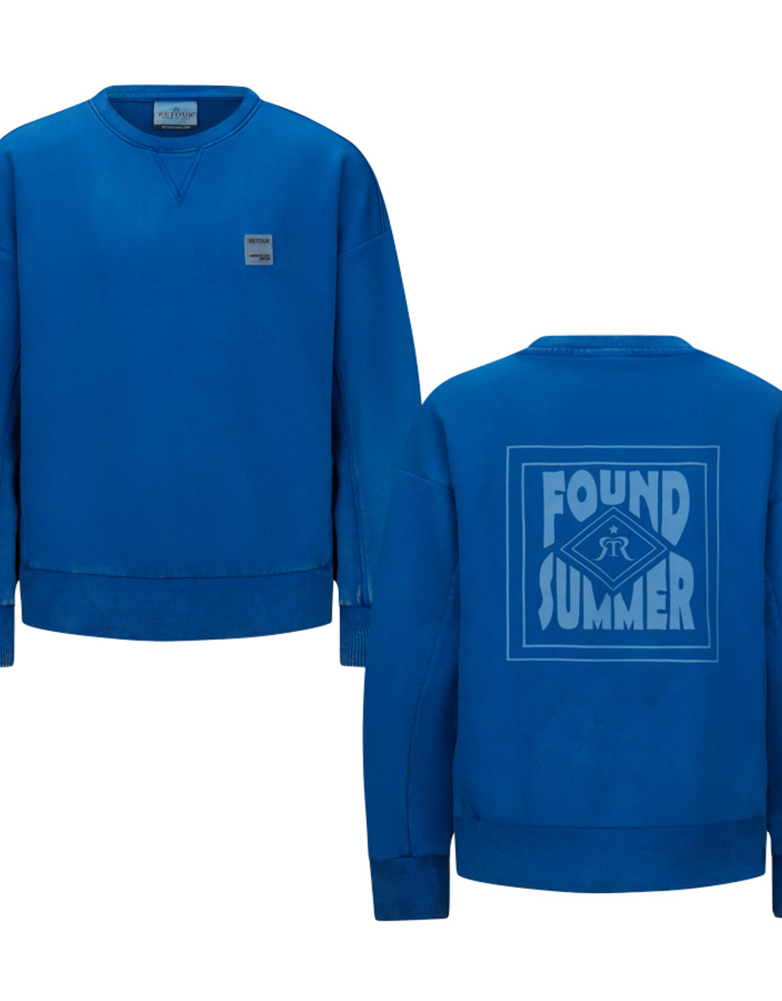Retour Jeans Sweater Andrew - kobalt blauw