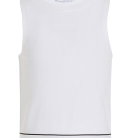 Calvin Klein Top IG0IG02437YAF - LOGO TAPE SLEEVELESS PUNTO TOP - wit