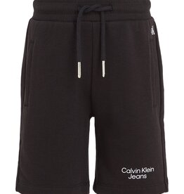 Calvin Klein Korte joggingbroek IB0IB01290BEH - CKJ STACK LOGO JOGGER SHORTS - zwart