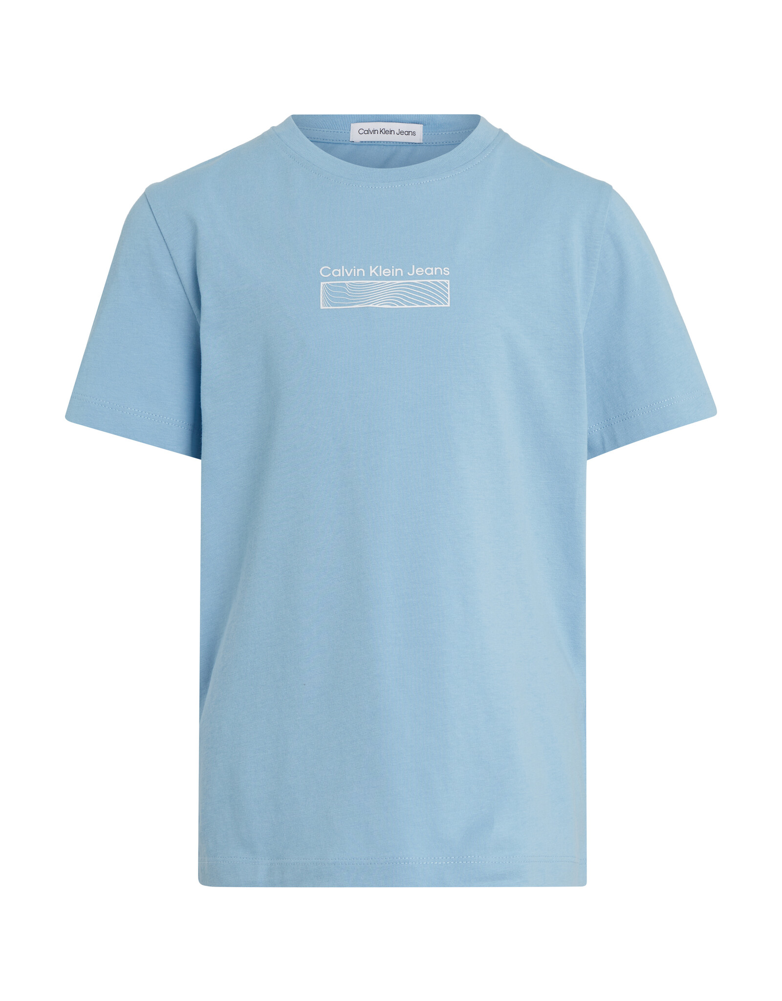 Calvin Klein T-Shirt IB0IB02028CEZ - JERSEY WAVE PRINT SS T-SHIRT - blauw
