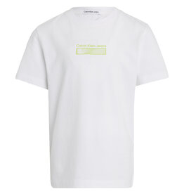 Calvin Klein T-Shirt IB0IB02028YAF - JERSEY WAVE PRINT SS T-SHIRT - wit