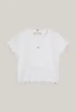 Tommy Hilfiger T-shirt KG0KG08138YBR - ESSENTIAL RIB TOP S/S - wit