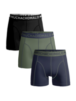 Muchachomalo Boxershort 3-pack SOLID186 - blauw/zwart/groen