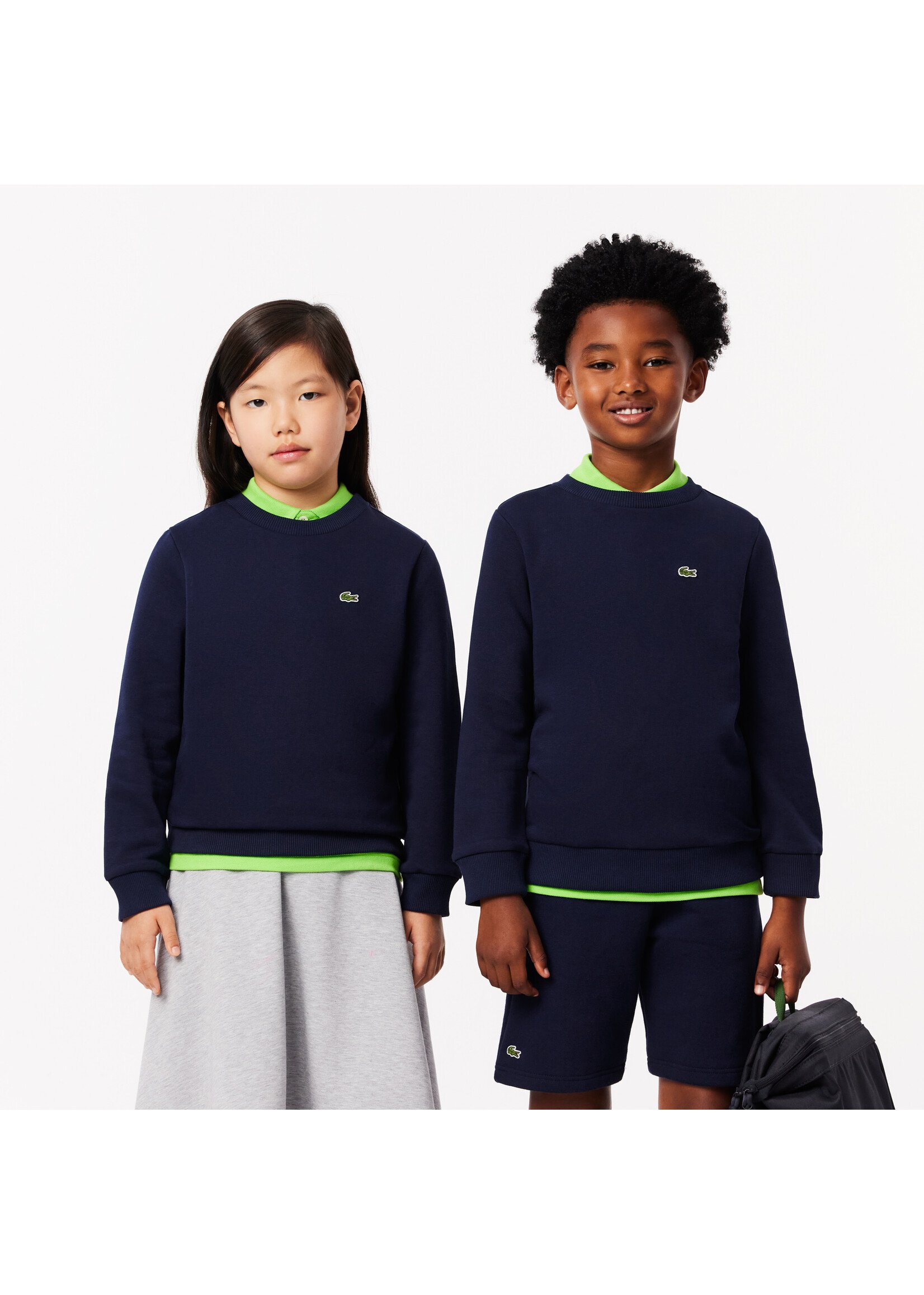 Lacoste Basis sweater 947581 UGW - donkerblauw