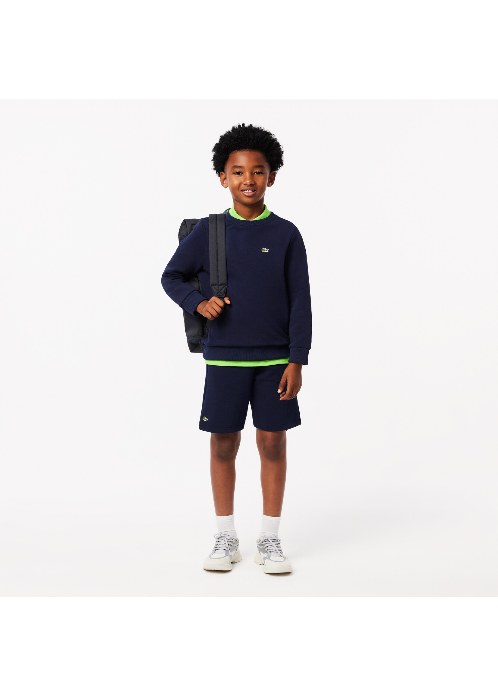 Lacoste Basis sweater 947581 UGW - donkerblauw