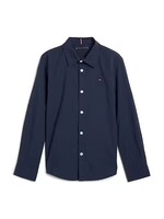 Tommy Hilfiger Overhemd stretch Poplin KB0KB06965C87 - donkerblauw