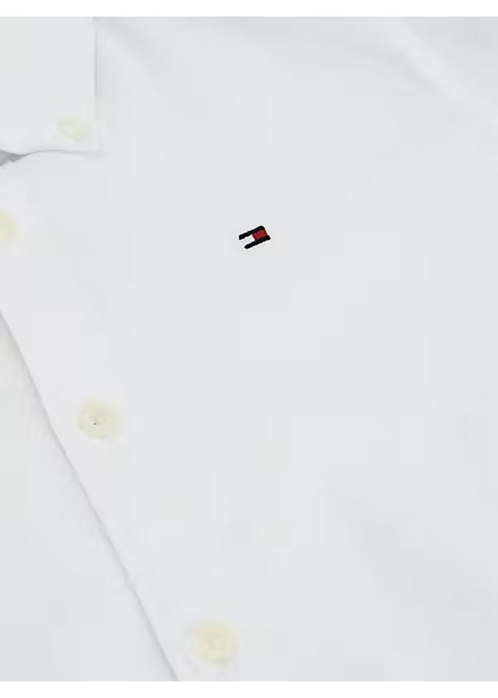 Tommy Hilfiger Overhemd stretch Poplin KB0KB06965YBR - wit