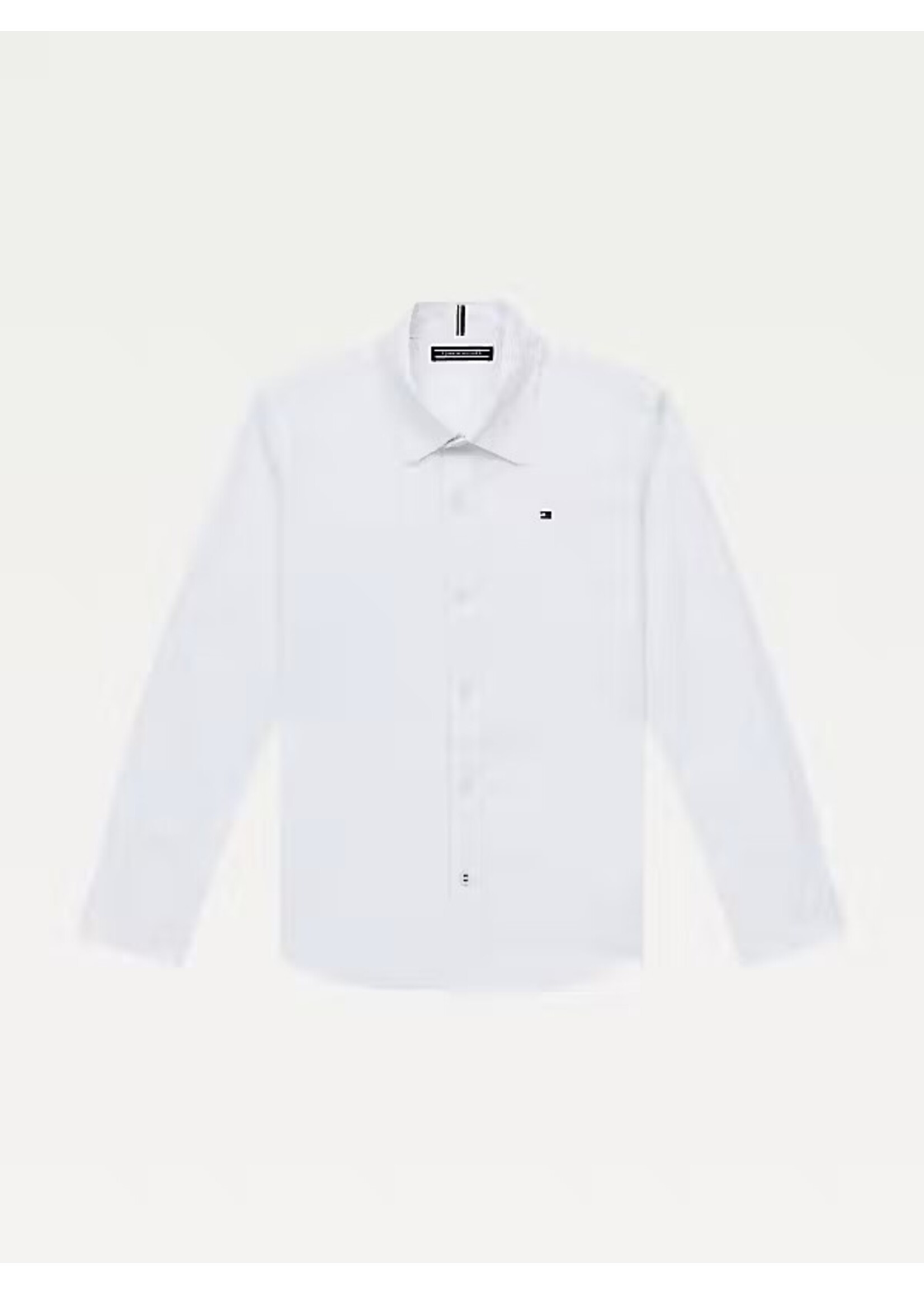 Tommy Hilfiger Overhemd stretch Poplin KB0KB06965YBR - wit