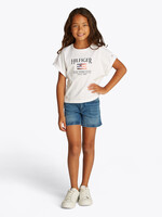 Tommy Hilfiger Shirt Sequins Flag  KG0KG08525  -  White