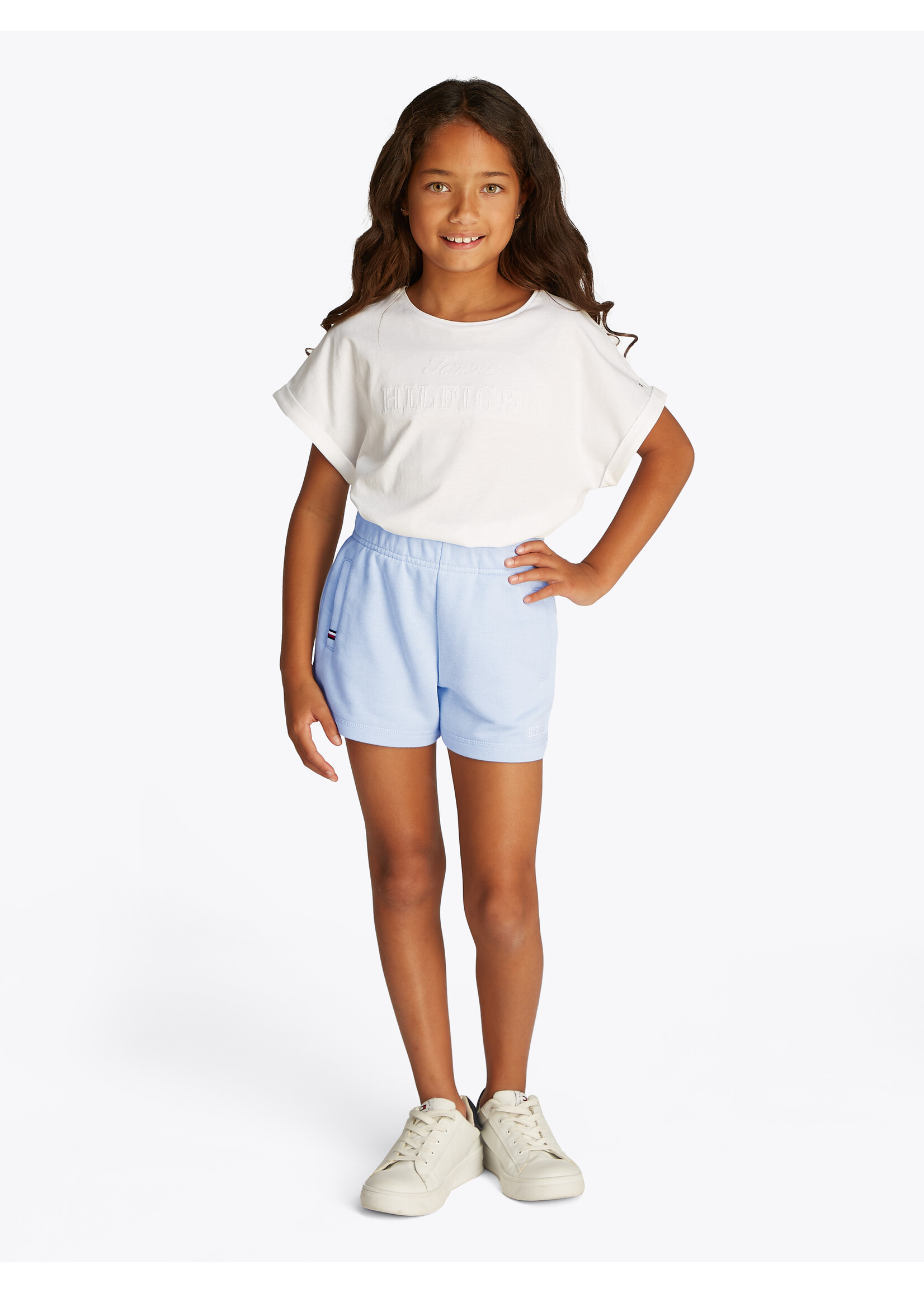 Tommy Hilfiger Sweat Short Script KG0KG08441 - Breezy Blue