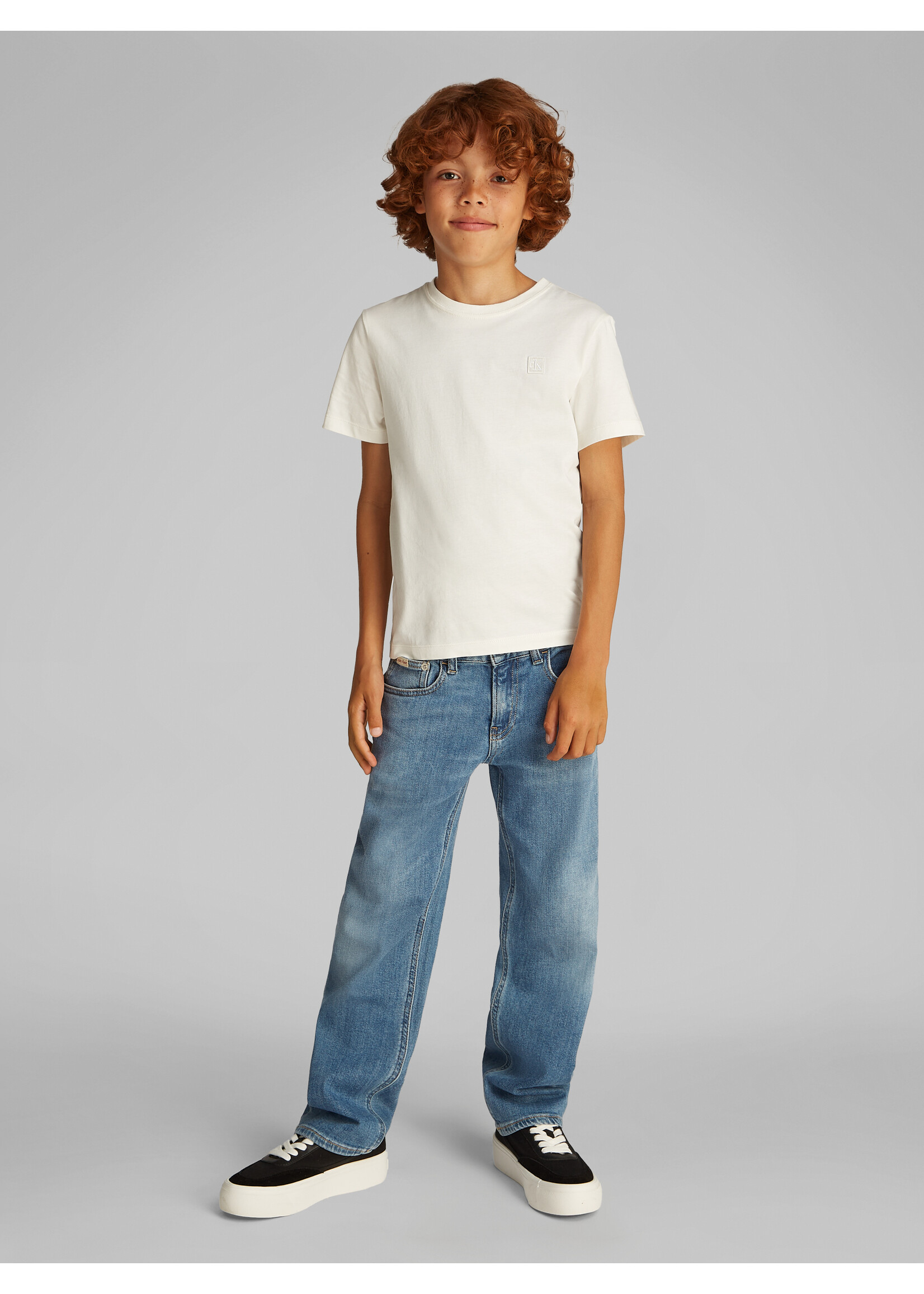 Calvin Klein T-shirt IB0IB02451YAF - LABEL CKJ GRAPHIC - wit
