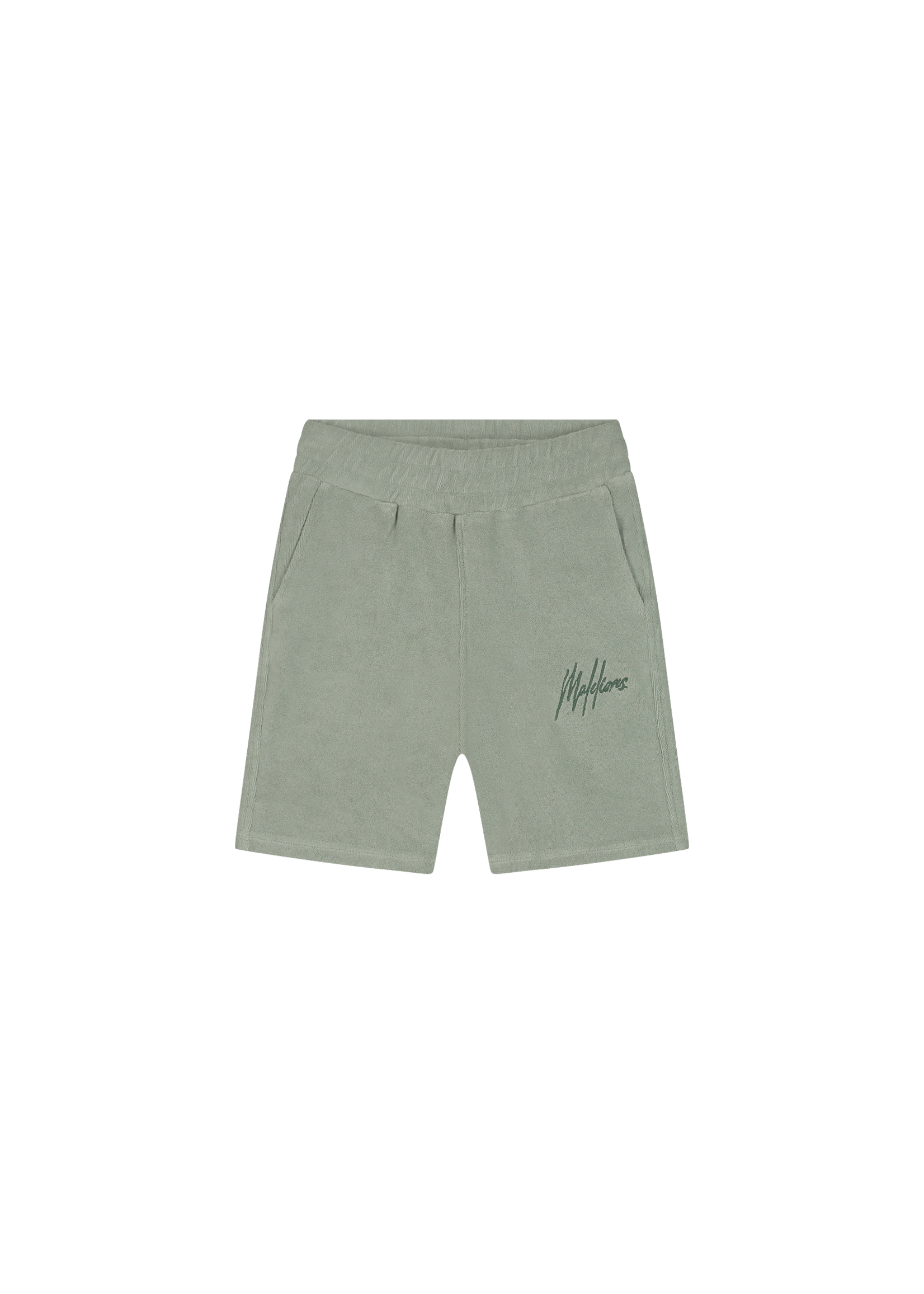 Malelions Shorts Signature Toweling MJ2-SS25-03 - Agave Green