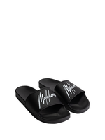 Malelions Badslippers  Signature JA1-NOOS-01 - Black/White