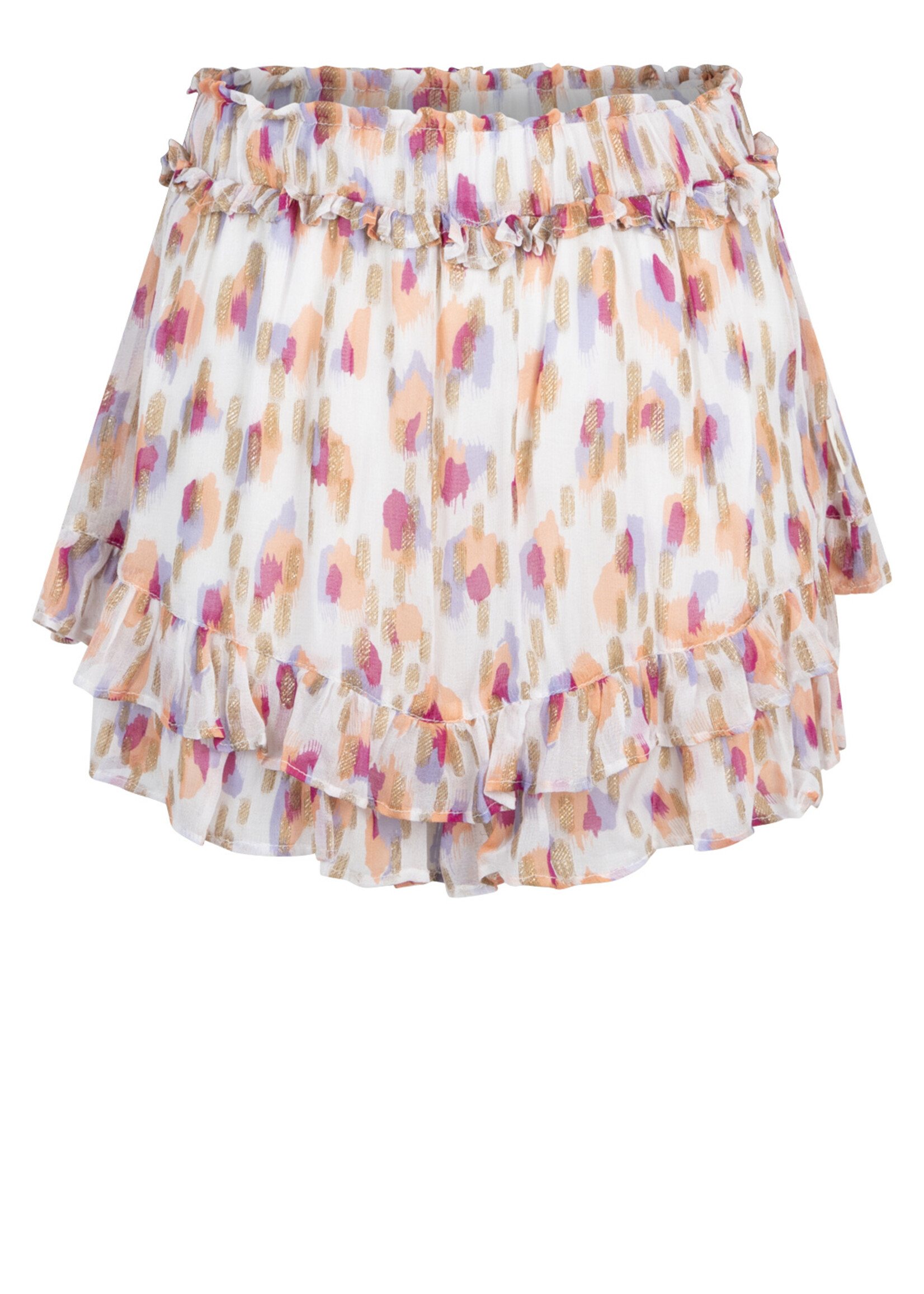 AI&KO Korte broek Cassi dotted - wit