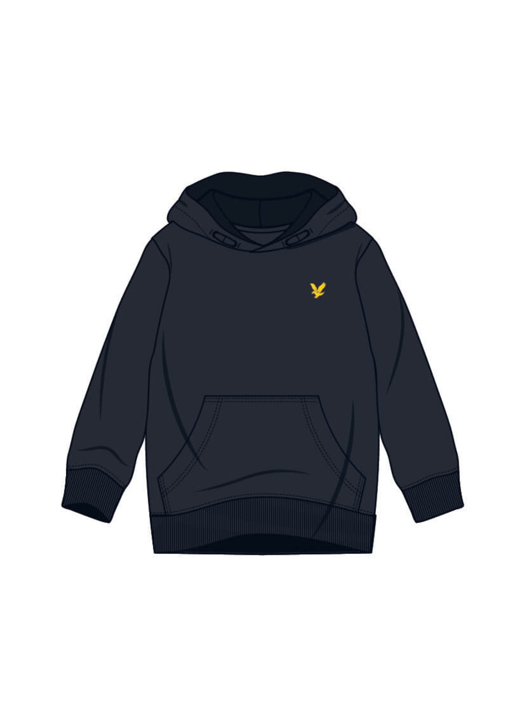 Lyle & Scott Hoodie Brush Back MLB2001V - dark navy